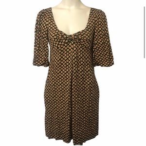 Diane von Furstenberg heart peasant dress size 4